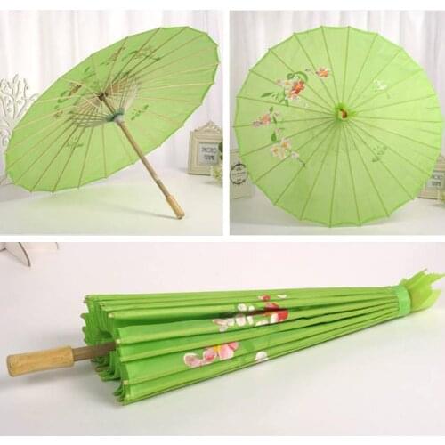 Chinese Vintage Silk Umbrella Wedding Photo Parasol Dance Props Vintage Silk Umbrella Wedding Parasol Dance Props Home Decor