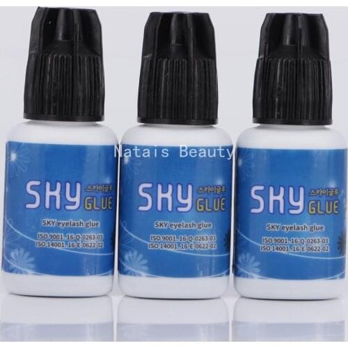 3pcs/lot SKY False Eyelash Extension Glue Professional Use Only Fast Drying S Plus Type 5ml Long Lasting Time Free Shipping