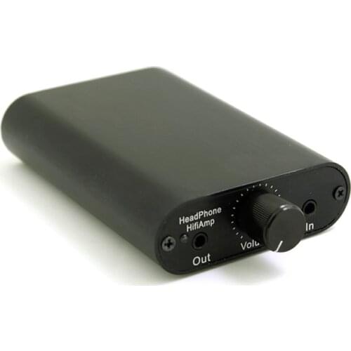 L1969 portable pure class a headphone amplifier, 3.5 headphone dual port output, suitable for headphones less than 32 Ω