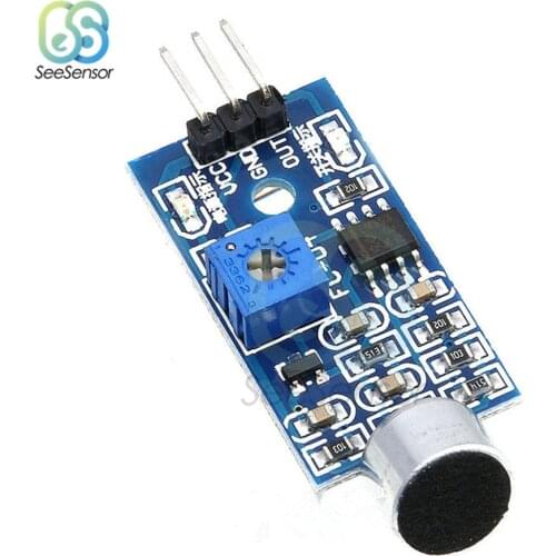 Microphone Voice Sound Detection Sensor Module Sensor High Sensitivity Detect Switch Detection Power Supply Board for Arduino