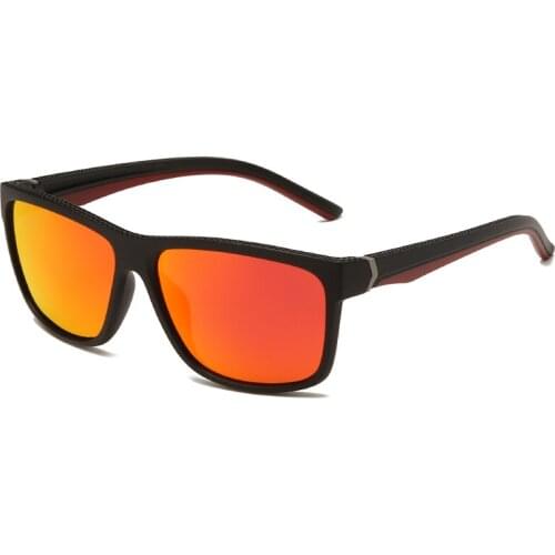 Fashion Men Women Square Polarized Sunglasses Unisex Vintage Polaroid Sun Glasses UV400 Mirror Goggle Plastic Titanium Frame TR