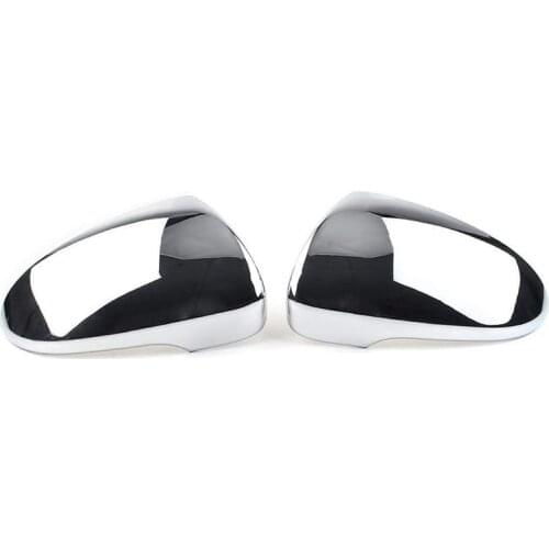 NEW-Car Exterior Door Side Rear View Mirrors Cap Trim Cover Fit for Hyundai Tucson 2015-2019 Chrome