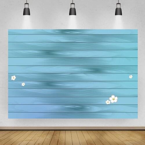Lake Blue Striped Wood Texture Pattern Floor Photography Backgrounds Newborn Baby Shower Kids Portrait Plank Backgrounds Photo