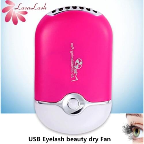 Mini USB Handheld Eyelash Fan Air Conditioning Blower Glue Grafted Eyelashes Dedicated Dryer Wholesale Eyelash beauty dry tools