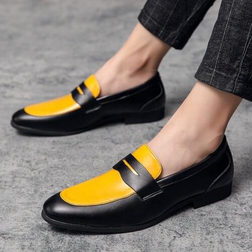Casual Men Leather Shoes Boat Mans shoe Loafers Men Business Men Moccasins Shoes Breathable Slip on Driving Shoes Big Size38~48