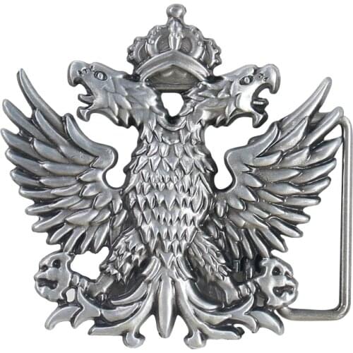 Double-headed Eagle Mens Belt Buckle Russian National Emblem Belt Buckles Western Cowboy Jeans Accessories Fit 1.5 Inch Width