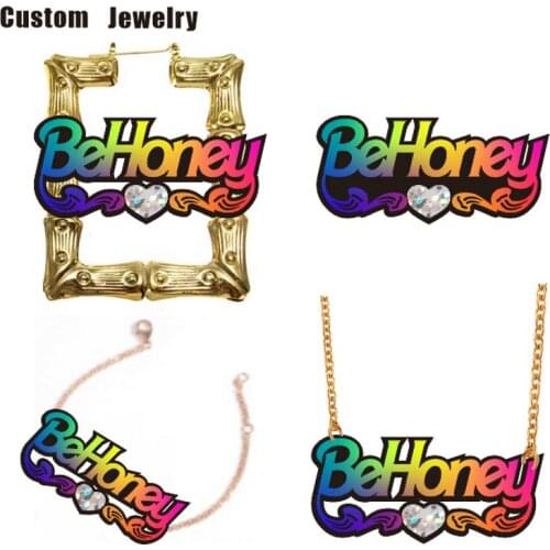 Custom rainbow earrings