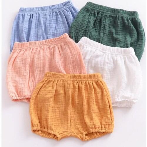 Baby Shorts Summer Childrens Cotton Linen Shorts Boys And Girls Soft Bloomers WT558