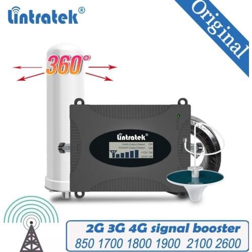 Cellular Signal Booster GSM CDMA 850 2600 1900mhz 2G 3G 4G Wireless Repeater 3G Mobile Phone amplifier with Rocket Antenna