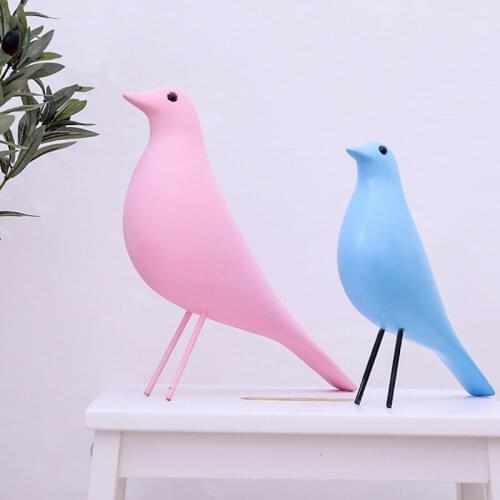 Modern Nordic House Bird Sculpture Home Decoration Accessories Office Resin Decor Wedding Gift
