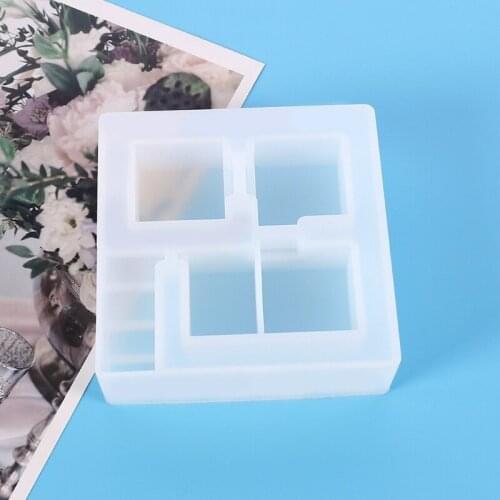 Succulent Flower Plant Pot Epoxy Resin Mold Concrete Cement Clay Silicone Mould DIY Crafts Candle Soap Casting Tool T5UF