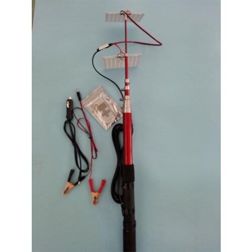 48Wx2LED Lights Boards 12V Telescopic Fishing Pole Lights Outdoor Lantern Camping