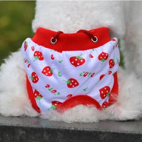 Fashion Kawaii Pet Puppy Cotton Tighten Strap Briefs Sanitary Pet Dog Underwear Diapers Physiological Pants Free Shipping