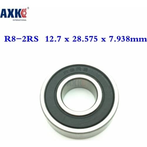 Thrust Bearing Rolamentos 5pcs R8-2rs R8rs R8 Rs Deep Groove Ball Bearings 12.7 X 28.575 7.938mm Free Shipping High Quality