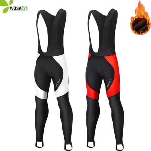 WOSAWE Winter Windproof Baggy Cycling Pants Bib Trousers MTB Bike Bicycle Tights Shockproof Bottom Wear Downhill Underpants