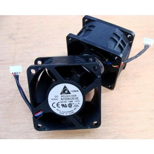 Original for Delta DC 12V 1.68A 6cm 6038 AFB0612EHE 60*60*38mm Ultra Violent 4-pin PWM Cooling Fan