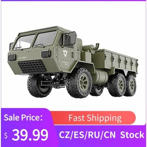 Fayee 1/12 2.4G 6WD 20km/h Remote Control Military Truck US Army Military Truck RTR Model Outdoor Vehicle Gift for Adult Kid Boy