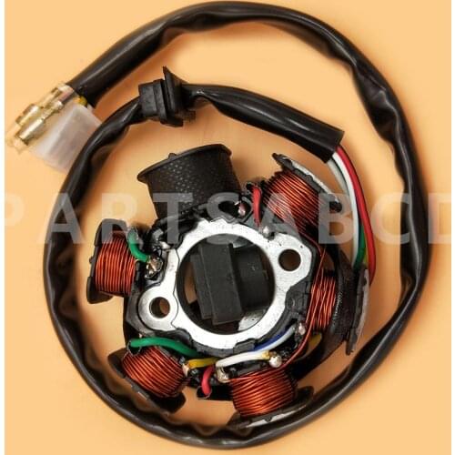 Partsabcd Magneto Stator 6 POLE GY6 125cc 150cc ATV Scooter Moped Go Kart Sunl Total Roketa Hammerhead Parts