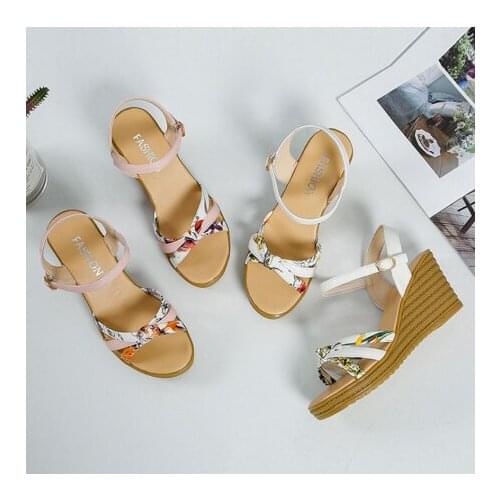2020 Summer Women Wedge Sandals Rome Open toed Elegant Ladies Sandals Fashion Woman Shoes Wedge