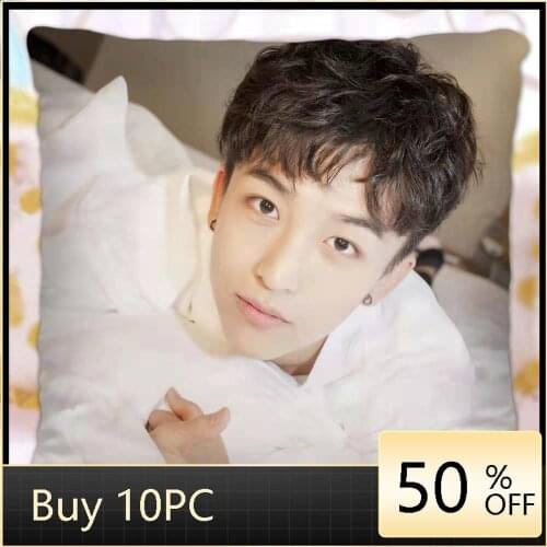 "Sound Into The Hearts of People" Huang Zi Hong Fan Pillowcase Star Real Person Photo Poster Cushion Cover Souvenir Home Decor