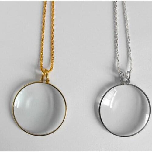 ZY DIY Vintage Quality Gold & Silver magnifying Glass Magnifer Monocle DIY Sewing Tools