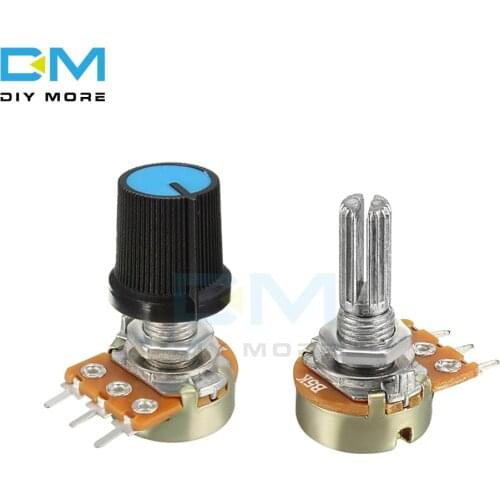 10PCS Linear Taper Rotary Potentiometer Cap Knob Potentiometer Resistor 1K 2K 5K B10K 20K B50K 100K 250K 500K 1M Ohm For Arduino