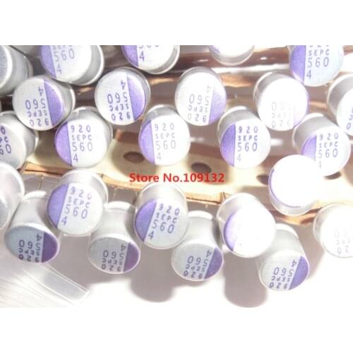 100pcs/lot 100% NEW 4V560UF 4V 560UF motherboard graphics solid capacitor IN STOCK