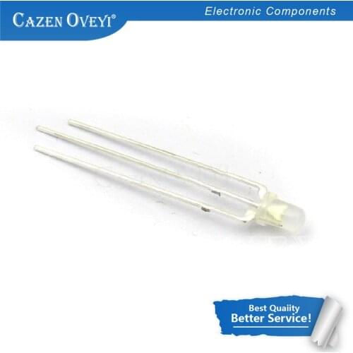 100pcs/lot LED 3mm Round Diffused Red & Green two Color Common cathode LED Diode Light Emitting Diode In Stock