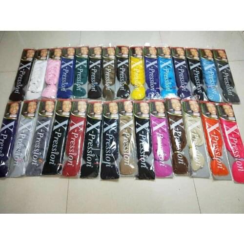 Wholesale 82 Inch 165g Xpression Jumbo Braiding Hair Pre Stretched Synthetic Kanekalon Hair Extensions For Box Twist Braids