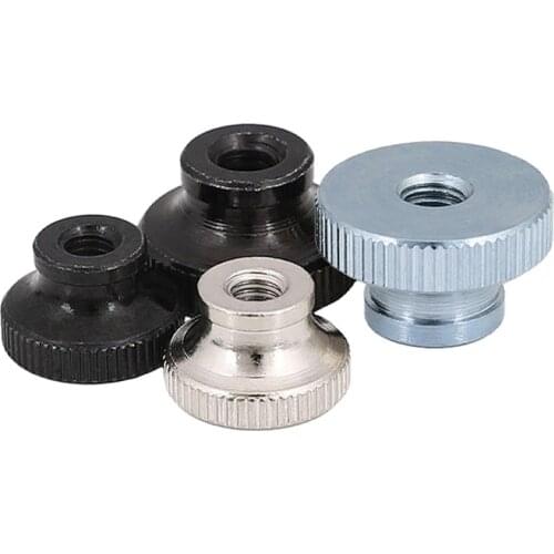 2/5P M3 M4 M5 M6 M8 M10 Silver Black Zinc Double Step Adjust Knurl Thumb Nut Hand Tighten Thumbnut 3D Printer Curtain Wall GB806