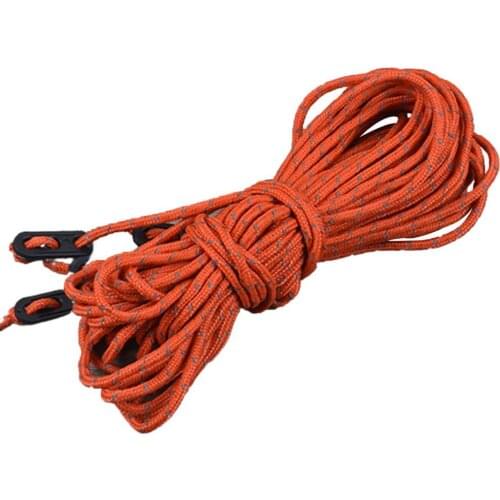 4Pcs Tent Rope Convenient Strong Nylon Windproof Multi-functional Straps Cord for Camping Tent Accessories