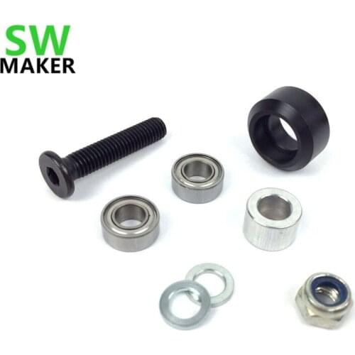 5set*Mini V Delrin Wheel V Slot Aluminium Linear Extrusion 3D Printer RepRap CNC Fast ship