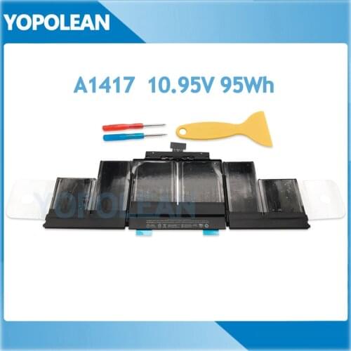 New 10.95V 95Wh A1417 Laptop Battery For Macbook Pro Retina 15" A1398 Mid 2012 Early 2013 Year