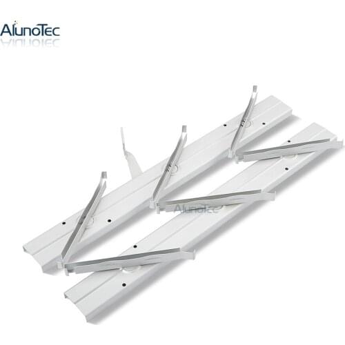 Aluno SF-400 6 Inch Clip 9 blade 1280mm(H) Silver Color Aluminium Louvre Window Frames