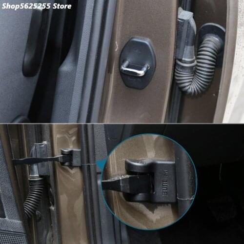 Car Styling for Skoda Superb 3 Octavia A7 Accessories Car Door Lock Stopper Limiting Covers Protector Abs 4PCS Sticker