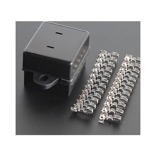 Free shipping Fuse Box 10 Road ACU car Fuse Holder Auto Fuses With Terminals