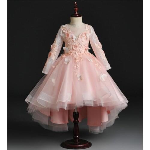 New Birthday Baby Dress Flower Lace Butterfly Baby Girl Christening Gowns Newborn Baptism Dresses First Birthday Tutu Dresses