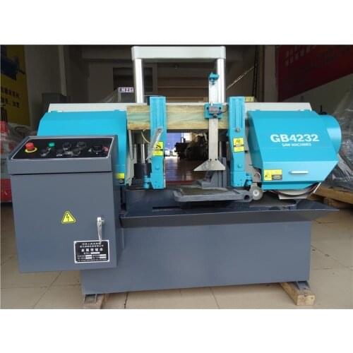 GB4232 Double Cylindrical Metal Band Sawing Machine Horizontal Metal Cutting Sawing Machine Tools Band Saw Machine 380V 2.2KW
