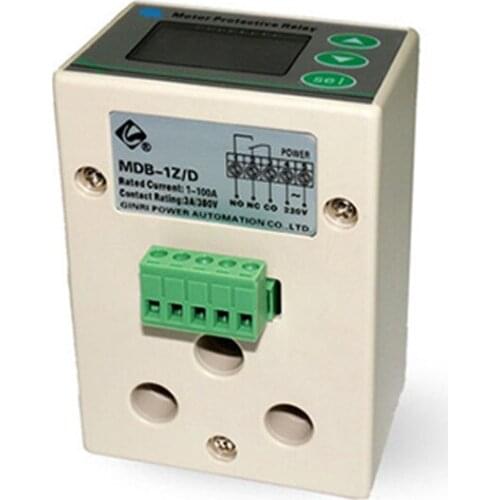 MDB-1Z Electronic Motor Protector Digital Overload Relay Over&Inder Current Phase Loss Protection Relays For Water Pump
