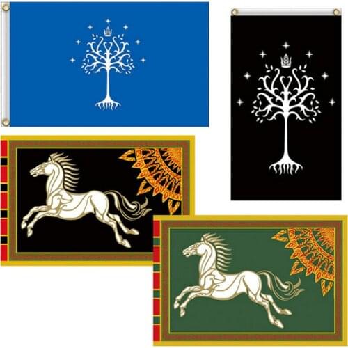 90x150cm Lord of Rings Rohan Decoration Banner Flag Wall Hanging TV School Bar KTV Home School Cosplay Party Flags Banner