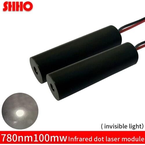 Discount invisible light 780nm 100mw infrared dot laser module IR signal transmitter radar ranging laser focusing piont 10*30mm