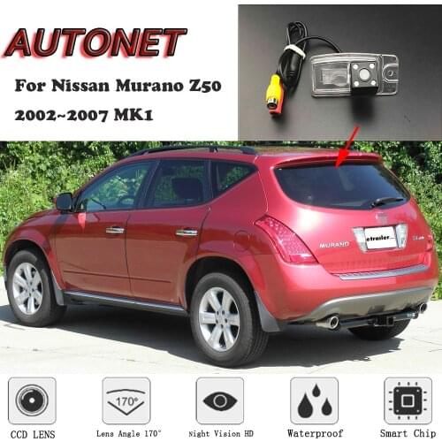 AUTONET HD Night Vision Backup Rear View camera For Nissan Murano Z50 2002~2007 MK1 CCD/license plate Camera or Bracket