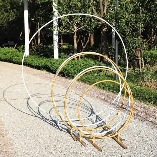 Round Wedding Arches Metal Balloon Background Frame Arch Wedding Birthday Party Decoration Backdrop Stand Circle for Balloons