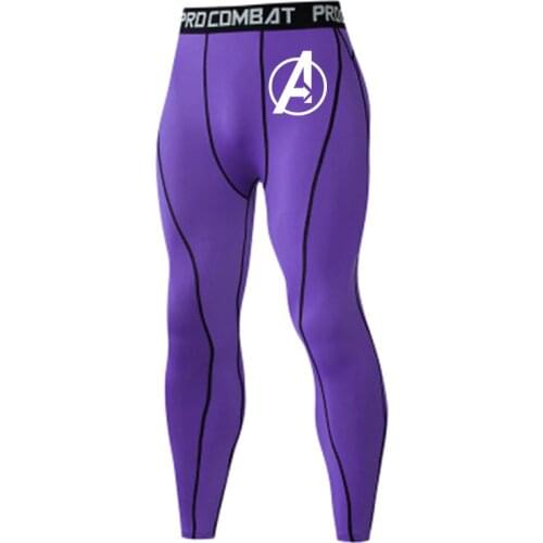 Mens Sports Pants Running Leggings Elastic Trousers Compression Gym Fitness Tights Exercise Training Breathable Quick Dry Tight