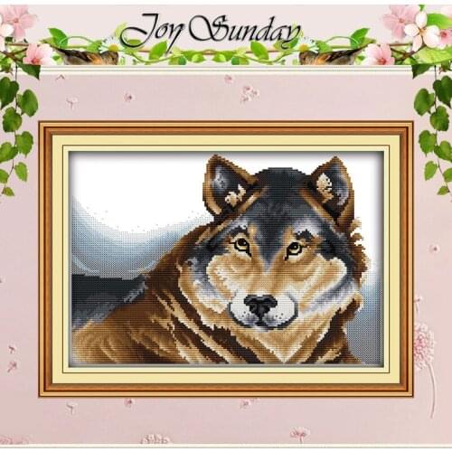 German Shepherd dog Counted Cross Stitch 11CT 14CT Cross Stitch Sets Wholesale Animals Cross-stitch Kits Embroidery Needlework