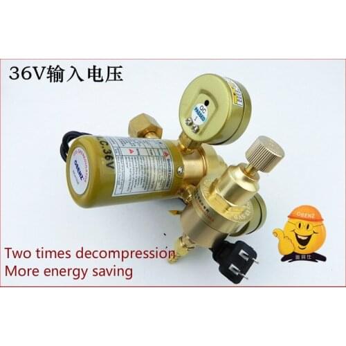 Obenz 313 CO2 gas welding CO2 two welding heating valve 36V reducer gas meter
