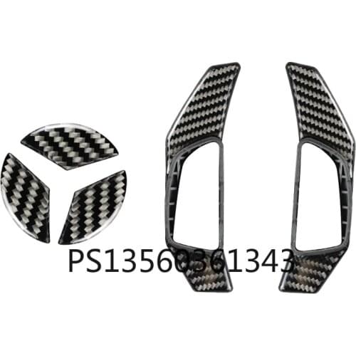 Suitable for Mercedes-Benz steering wheel shift paddles A/B/C/E/S class GLA GLC GLK GLE carbon fiber interior modification