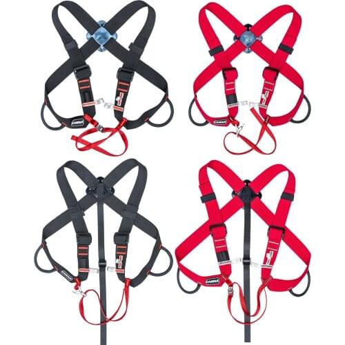 Rock Climb Safety Harness Ascending Protection Straps Chest Belt Adjustable for Caving Survival Camping Climbing Caving Downhill