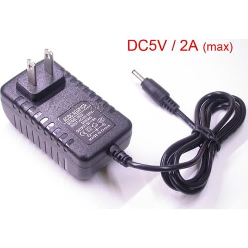 DC5V 2A (max) output , US plug type Power adapter for CCTV cameras AC100-240V input 50/60Hz