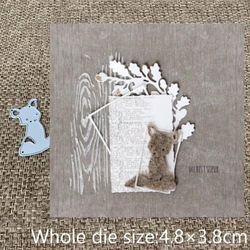 XLDesign Craft Metal Cutting Die cut die lovely fox decoration scrapbooking Album Paper Card Craft Embossing Die Cuts